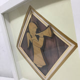 Eltimar Design Framed Upcycled Wooden Angel Mixed Media 3D-Artwork