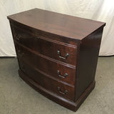 Vintage Mahogany Veneer 3-Drawer Chest of Drawers