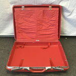 Vintage Samsonite Red Plastic Suitcase