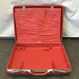 Vintage Samsonite Red Plastic Suitcase