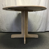Modern Solid Tropical Wood Drop-Leaf Dining Table