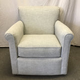 Contemporary England Furniture "Jakson" Grey Upholstered Swivel Armchair