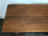 Vintage MC Bassett Walnut Veneer 7-Drawer Kneehole Desk