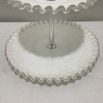 Vintage Fenton "Silver Crest" 2-Tier Pastry Server