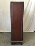 Vintage Mahogany Veneer 4-Tier 1-Drawer Shelf