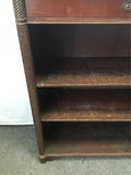 Vintage Mahogany Veneer 4-Tier 1-Drawer Shelf