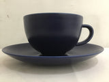 Arabia of Finland Blue Ceramic Mug & Saucer