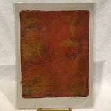 Twin Cat 9x12 Orange Circle Flames Signed Art Print