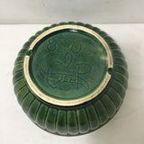 Vintage MC Cookson Pottery Green Ceramic Planter