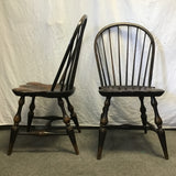 Set of 4 Modern Solid Pine Spindleback Dining Chairs