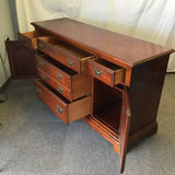 Vintage 1970's Federal American Drew Cherry Veneer Buffet