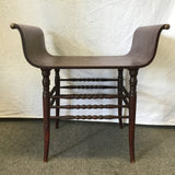 Vintage Mahogany Veneer Bentwood Vanity Stool