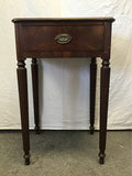 Vintage Federal Mahogany Veneer 1-Drawer Night Stand