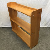 Vintage Solid Cherry Backless 3-Tier Shelf