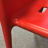 Contemporary MCM Magis Red Resin Air Chair by Jasper Morrison