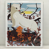 Rachel Feirman "Long-Tailed Weasel & Winterberry" 8x10 Digital Art Print