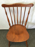 Set of 4 Vintage MCM Heywood Wakefield Solid Cherry Dining Chairs