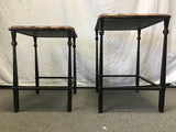 2pc Faux-Tortoise Shell Nesting Tables