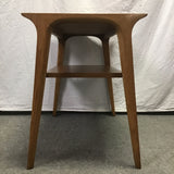 Vintage MCM Solid Cherry 2-Tier End Table