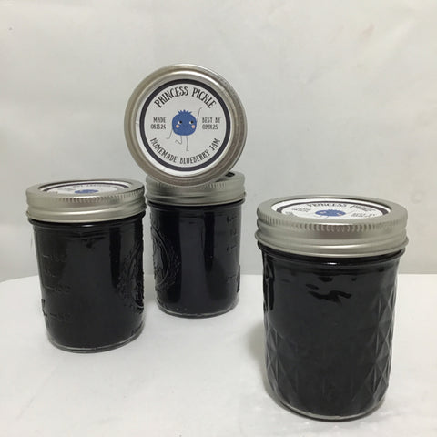 Princess Pickle Locally Grown & Made 1/2 Pint Blueberry Jam