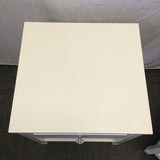 Pair of Modern Craftsman Dorel White 2-Tier 1-Drawer Night Stands