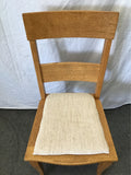 Set of 4 Vintage Michigan Chair Co. Solid Oak Ladderback Dining Chairs
