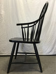 Modern Ethan Allen BLack-Painted Spindle-Back Accent Chair