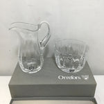 New in Box! Orrefor Crystal Cream & Sugar Set