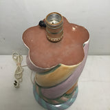 Retired Mackenzie-Childs Ceramic Twist Table Lamp