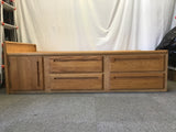 Custom Modern Solid & Veneer Oak 4-Drawer Twin Platform Bed