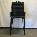 Vintage Black Painted Wood 4-Tier Writing Desk