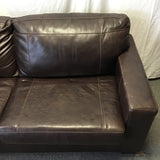 Discontinued Ashley Furniture Brown Leather "Morelos" Sofa