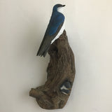 Signed Richard Lamson Studio "Tree Swallow With Babies" Wall Hanging Sculpture