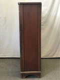 Vintage Mahogany Veneer 4-Tier 1-Drawer Shelf