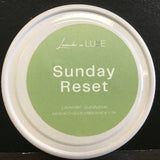 Lavender in Luxe 2oz "Sunday Reset" Candle in Clear Glass Jar