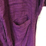 FLAX Purple Linen Cardigan