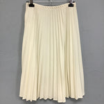 Vintage Off-White Pleaated Midi Skirt