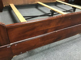 Craftsman Walnut Veneer Queen Sleigh Bed