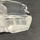 Signed Mats Jonasson Sweden Crystal Bird Paperweight
