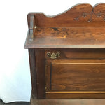Vintage Solid Oak 1-Drawer Secretary Desk