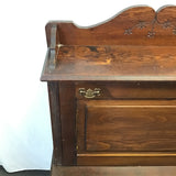 Vintage Solid Oak 1-Drawer Secretary Desk