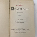 12pc Antique "The Pocket Shakespeare" in 13 Volumes