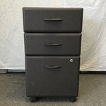 Bush "Studio C" Grey Laminate Rolling 3-Drawer Filing Cabinet