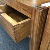 Modern Hand Crafted Solid Chinese Elm 4-Drawer Sofa Table
