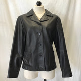 Croft & Barrow Black Lambskin Leather Jacket