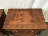 Pair of Vintage Century Furn. Cherry Veneer Nightstands