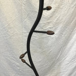 Modern Black Metal 9-Hook Coat Tree