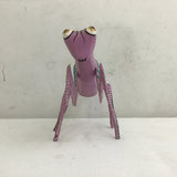 Handmade Alebrije Oaxacan Purple Carved Wood Mantis
