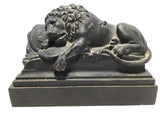 Vintage Pair of Bronze Lion of Lucerne Bookends
