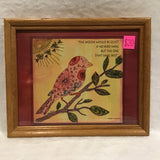 Eltimar Design Framed "If No Birds Sang" Zentangle Inspired Artwork Print